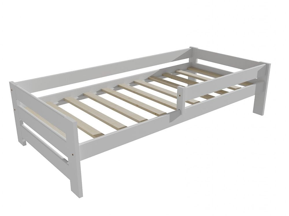 eoshop Detská posteľ so zábranou VMK006D KIDS (Rozmer: 80 x 200 cm, Farba dreva: farba biela)